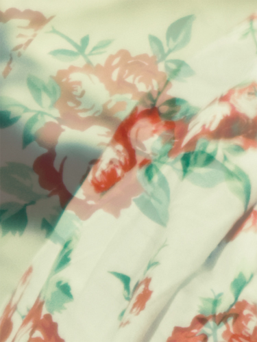 detail of daughter Emmy's dress